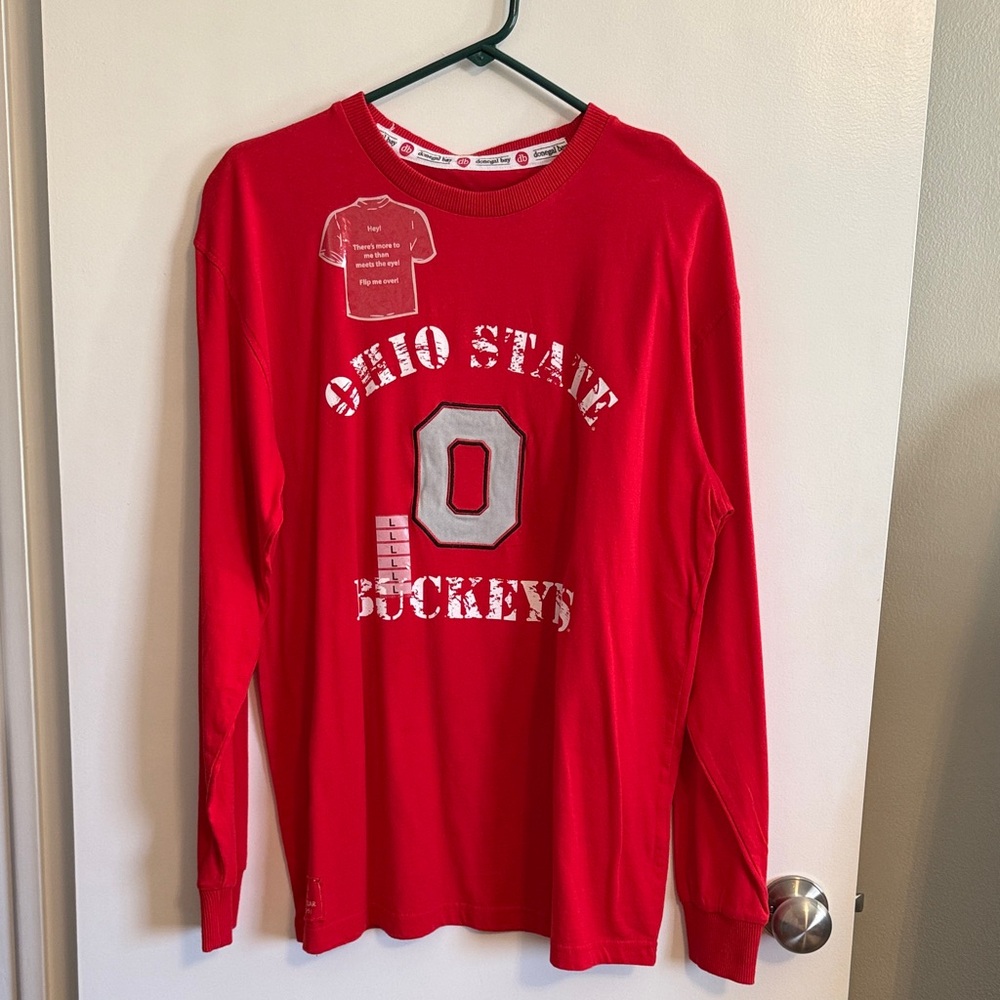 Ohio State Buckeyes Scarlet Long Sleeve Tee NWT